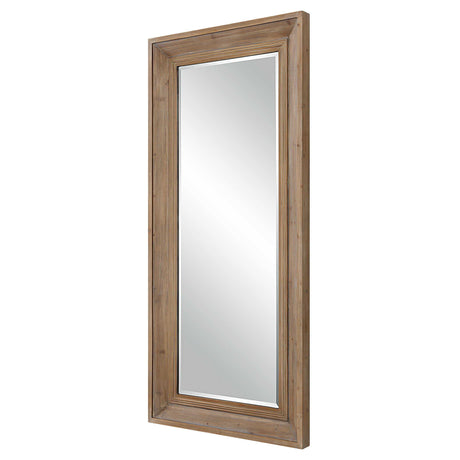 Missoula Large Natural Wood Mirror - Dark Brown by Uttermost - View 4