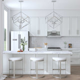 Euclid 6 Light Cube Pendant Nickel - Silver by Uttermost - View 7
