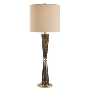 Jameson Marble Cones Table Lamp - Dark Brown by Uttermost - View 1