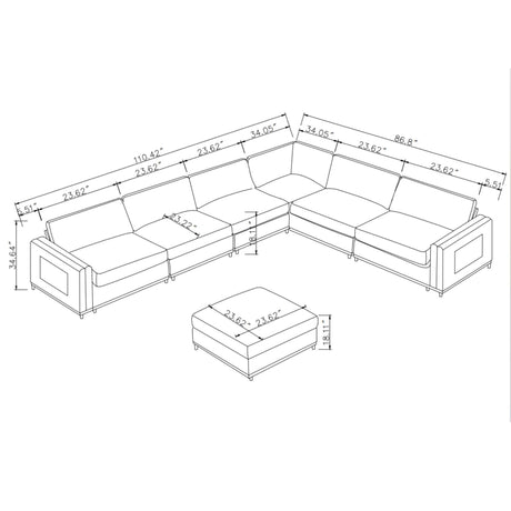 Modern Sofa Chair with Soft Padding - Ideal for Living Room, Office & Dining Room - sold by Home Elegance USA