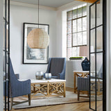 Seagrass 1 Light Dome Pendant - Light Brown by Uttermost - View 9