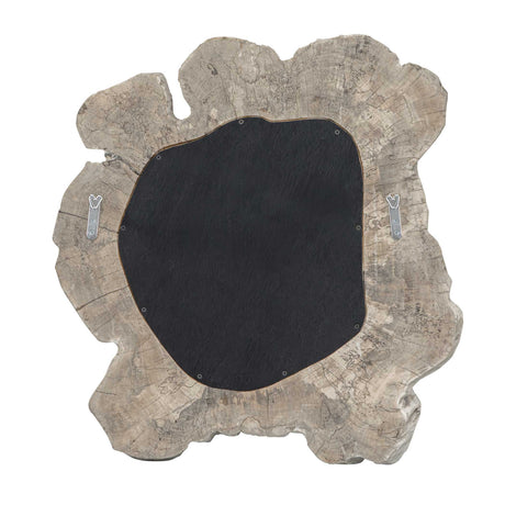 Ariadne Round Mirror Woodtone - Beige by Uttermost - View 6