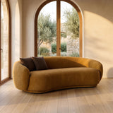 Divani Casa Andrew - Modern Orange Fabric Sofa Set