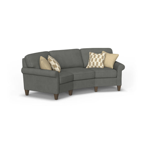 Westside Fabric Conversation Sofa, Accent Pillows Included | Flexsteel