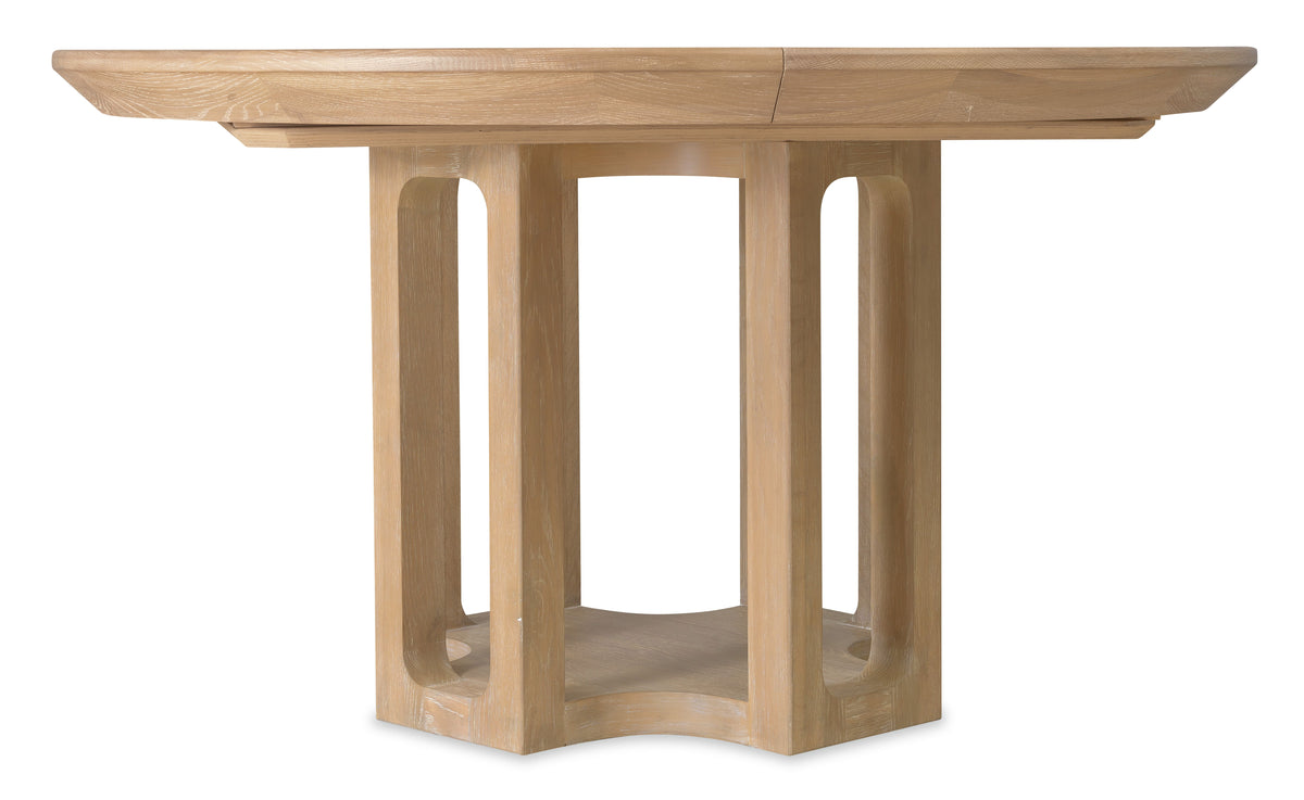 Banyon Bay Round Dining Table With One 18" Leaf - Light Brown by Hooker Furniture - View 1