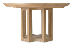 Banyon Bay Round Dining Table With One 18" Leaf - Light Brown by Hooker Furniture - View 1