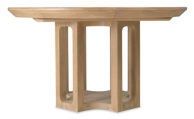 Banyon Bay Round Dining Table With One 18" Leaf - Light Brown by Hooker Furniture - View 1