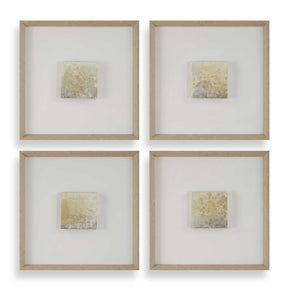 Now & Then Abstract Art (Set of 4) - Light Brown by Uttermost - View 1