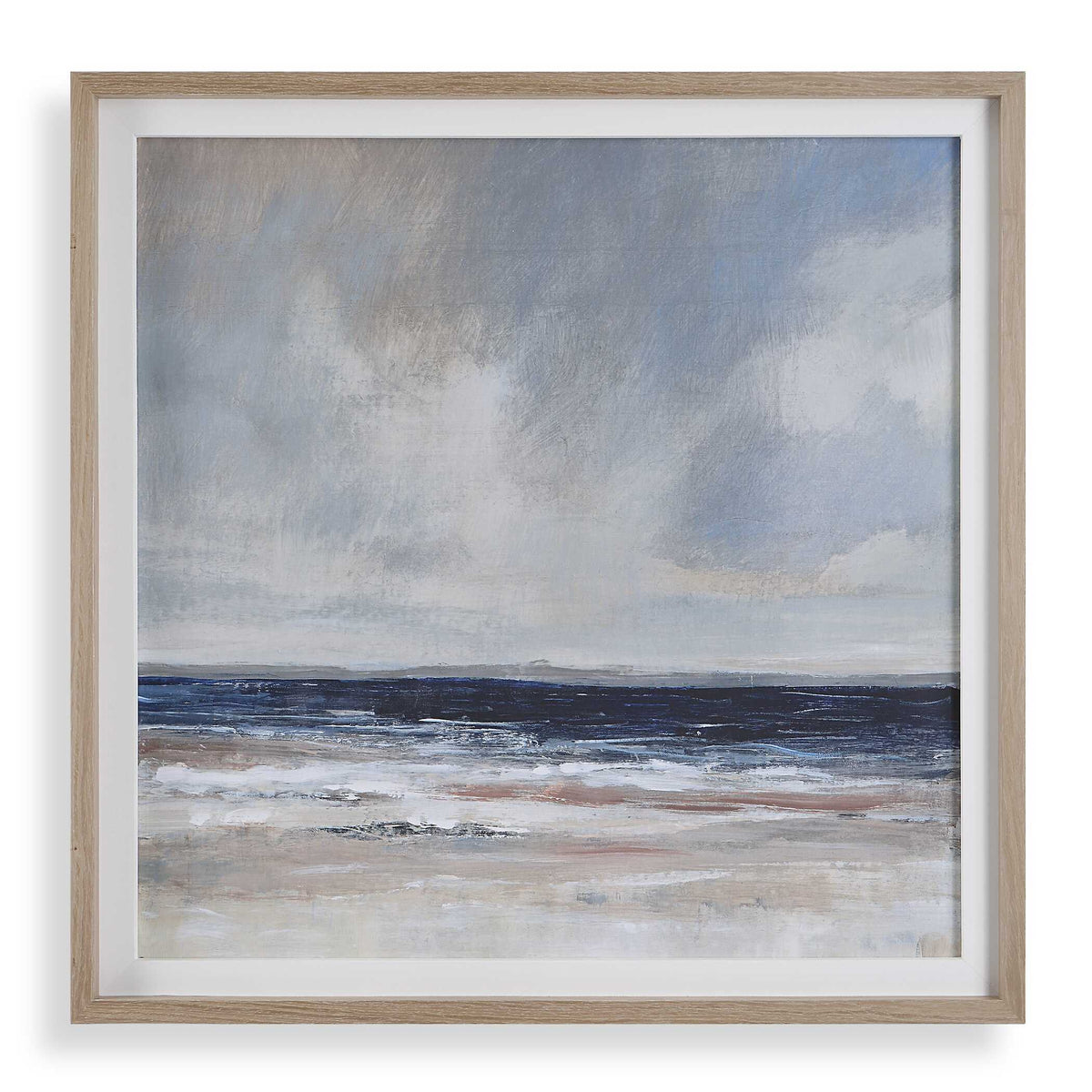 Distant Land Framed Print - Blue by Uttermost - View 1