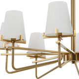 Lassen 8 Light Chandelier Brass - Bronze by Uttermost - View 12