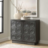Shelby 2 Door Ebony Stained Cabinet - Black by Uttermost - View 3