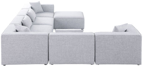 Cube - Modular Sectional 7 Piece - Gray - Fabric - 630Grey - Sec7A - Home Elegance USA - 5