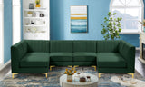 Alina - Modular Sectional 6 Piece - Green - Fabric - 604Green - Sec6B - Home Elegance USA - 4