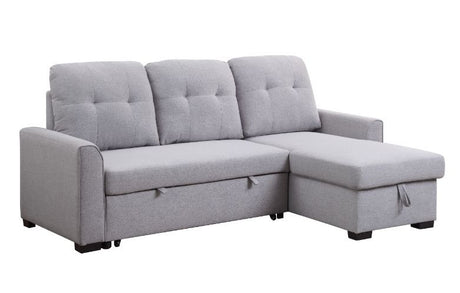 Amboise - Sectional Sofa - Light Gray Fabric - 55550 - Home Elegance USA - 1