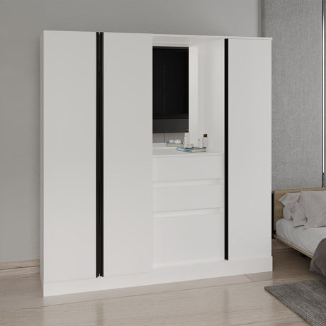 Minden Armoire, Bedroom, White - sold by Home Elegance USA