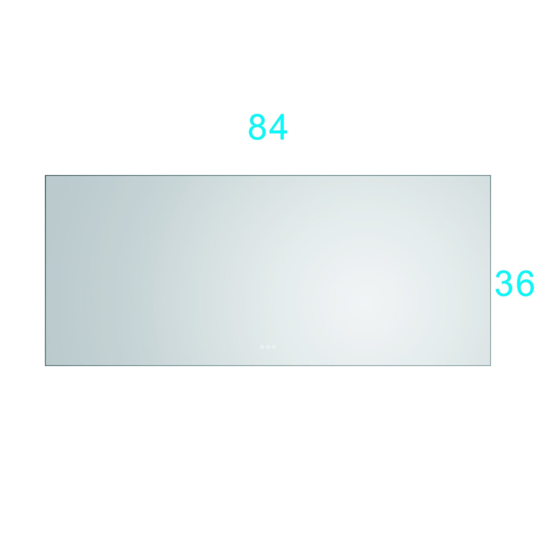 84x 36Inch LED Mirror Bathroom Vanity Mirror with Back Light, Wall Mount Anti - Fog Memory Large Adjustable Vanity Mirror - W1272103489 - image - 2