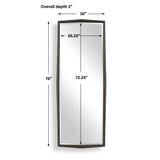 On Point Tall Mirror Bronze - Black by Uttermost - View 6