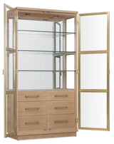 Banyon Bay Display Cabinet Desert Oak - Light Brown by Hooker Furniture - View 6