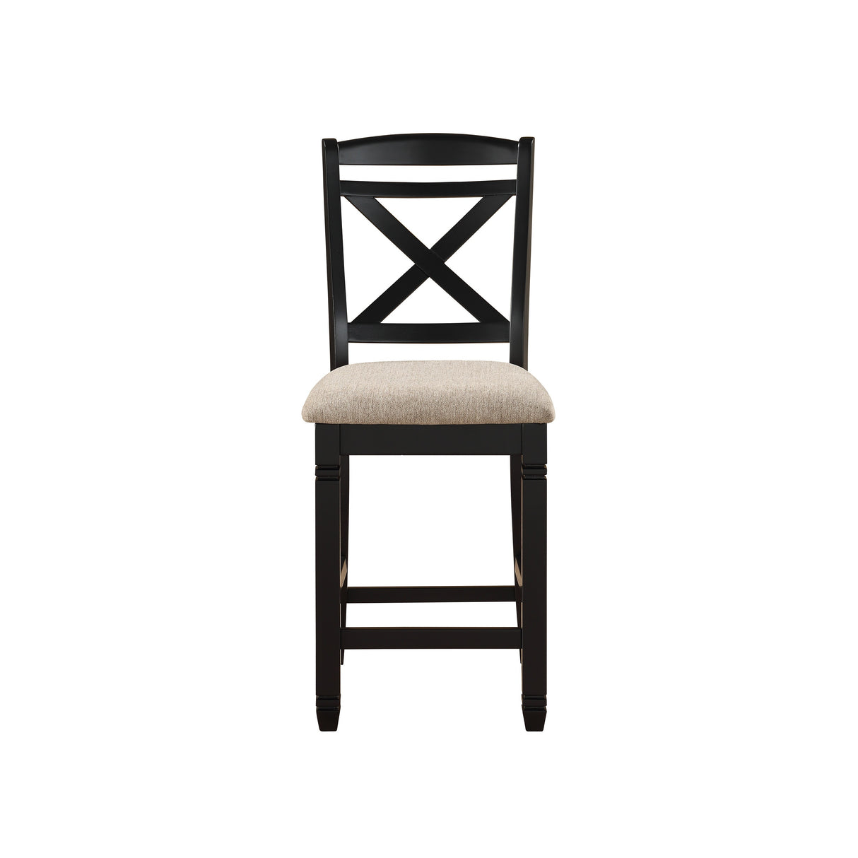 Baywater 7 Piece Counter Height Table Set In Natural And Black 5705Bk-36-7Set | Homelegance - Home Elegance USA