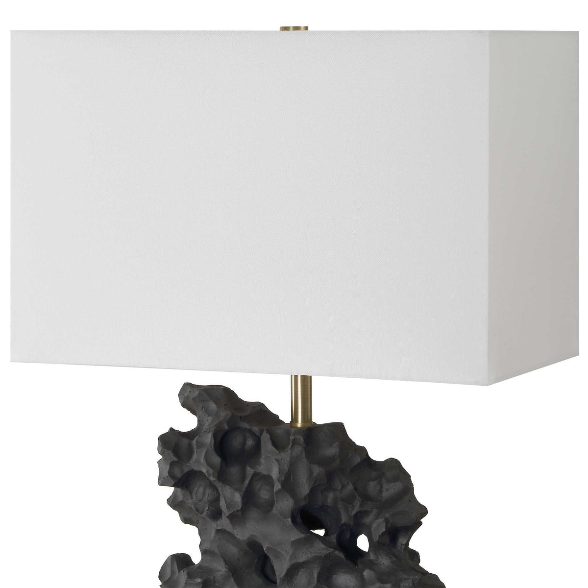 Basalt Black Stone Table Lamp by Uttermost - View 6