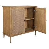 Coast 2 Door Rattan Cabinet Woodtone - Light Brown by Uttermost - View 5