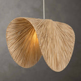 Bend 1 Light Raffia Pendant - Light Brown by Uttermost - View 2