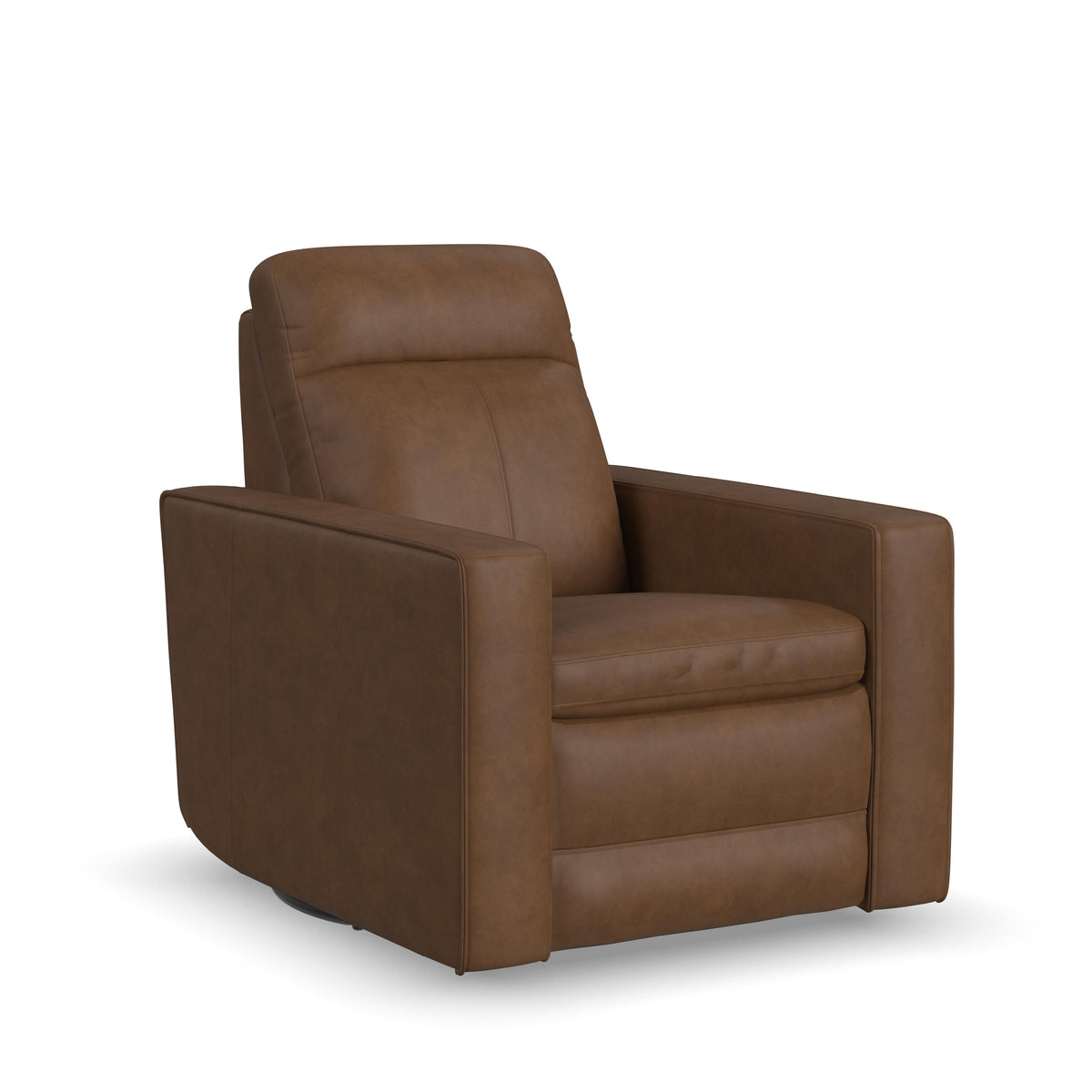 Dutch Power Swivel Gliding Recliner With Power Headrest, Lumbar, Heat & Massage - Dark Brown | Flexsteel