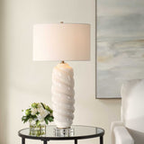 Anneli Swirl Table Lamp - White by Uttermost - View 2