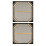 Characters Abstract Art (Set of 2) - Black / Beige by Uttermost - View 6
