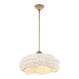 Biddeford 5 Light Beaded Pendant - Gold / White by Uttermost - View 9