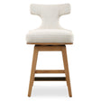 Klismos Fabric Counter Stool - White by Uttermost - View 1