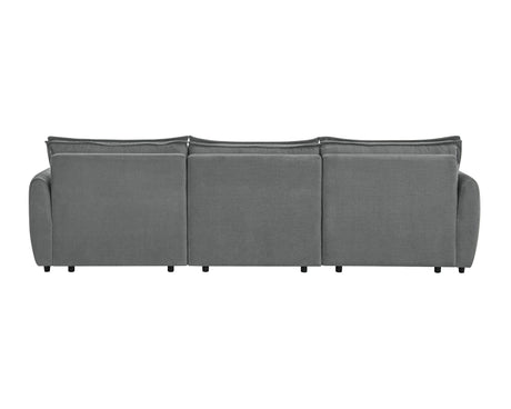 Eaden Gray Chenille Power Sofa w/Sleeper - sold by Home Elegance USA