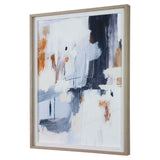 Variant Abstract Framed Print - Blue by Uttermost - View 4
