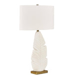 Palm Leaf Table Lamp - White by Uttermost - View 7