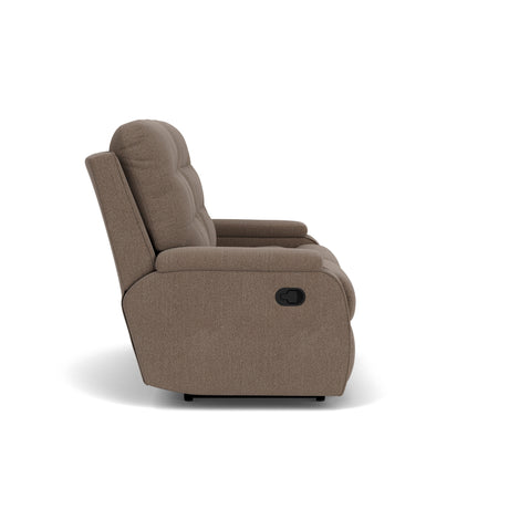 Kerrie Transitional Fabric Reclining Loveseat | Flexsteel