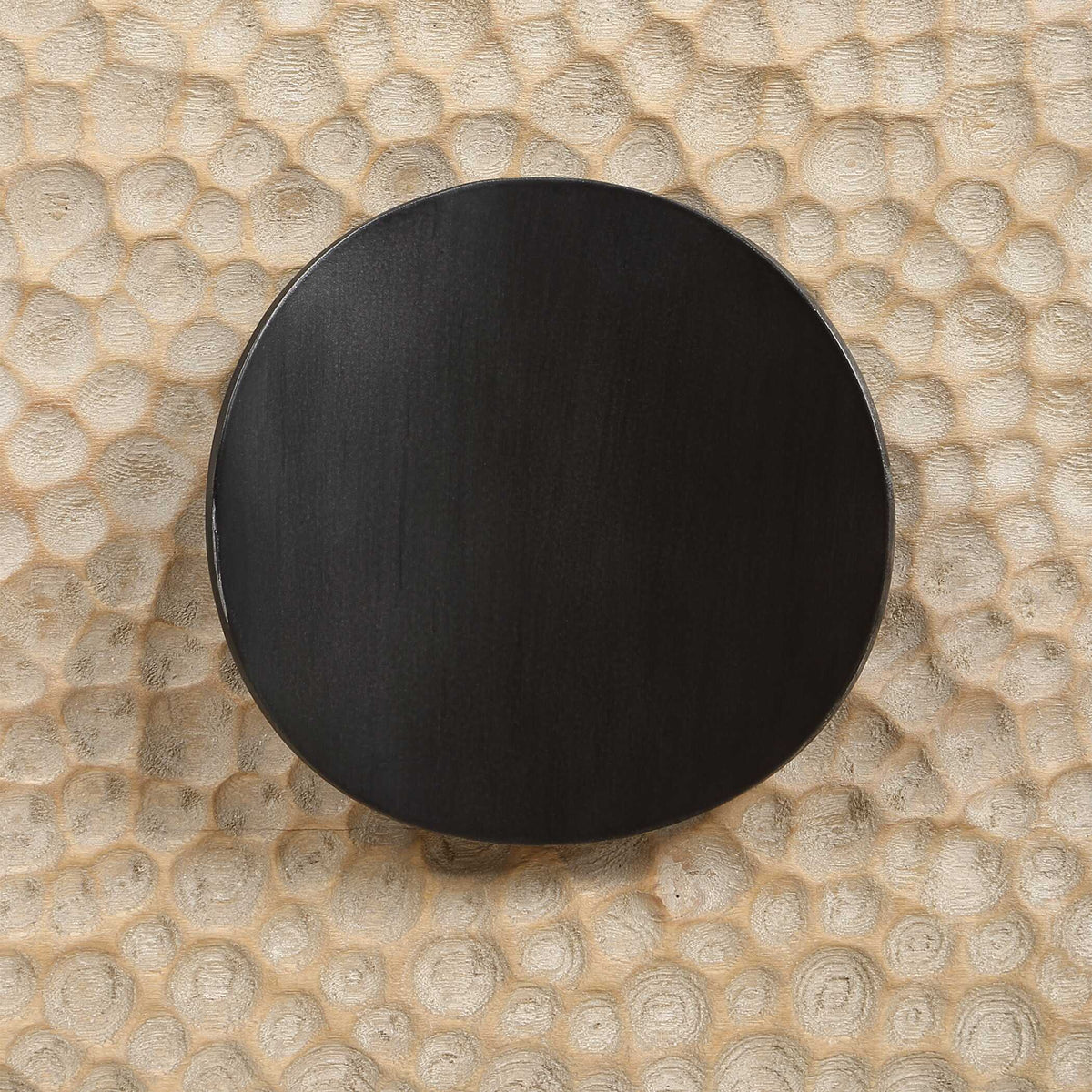 Lunar Wooden Side Table Black / Woodtone - Light Brown by Uttermost - View 10