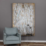 Bright Morning Abstract Art - Blue / Yellow by Uttermost - View 2