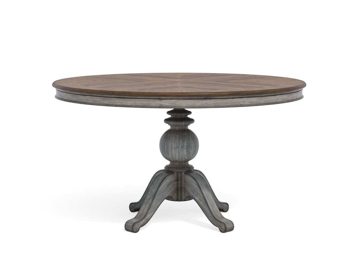 Plymouth Round Pedestal Dining Table - Gray | Flexsteel