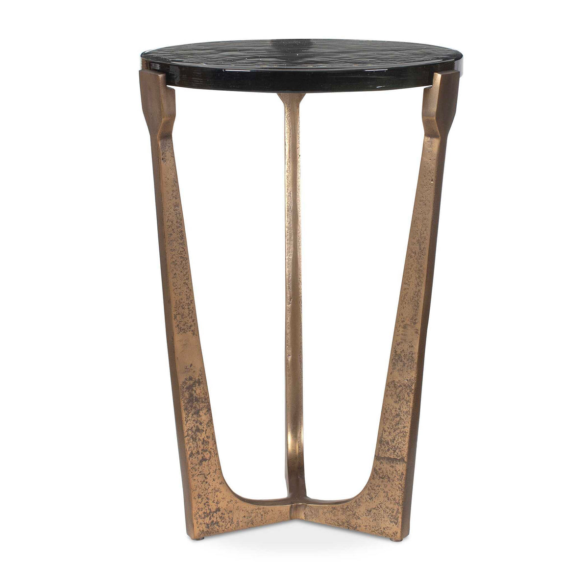 Bohdi Outdoor Accent Table Brass / Black - Gold / Black by Uttermost - View 1