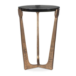 Bohdi Outdoor Accent Table Brass / Black - Gold / Black by Uttermost - View 1