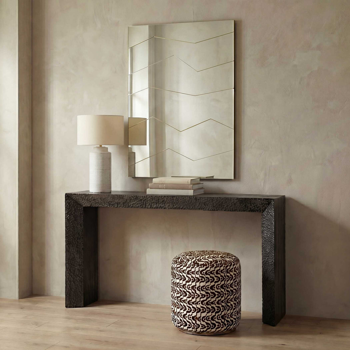 Fracture Segmented Panel Mirror - Gold by Uttermost - View 3