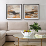 Cinnamon Shore Framed Prints (Set of 2) - Dark Brown by Uttermost - View 2