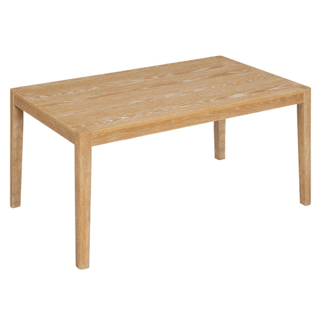 TREXM 7-Piece Retro Dining Table Set for 6, 1 Rectangular Wood Dining Table Set for 6 with Upholstered Chairs for Dining Room and Kitchen (Natural) - sold by Home Elegance USA