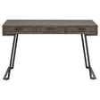 Comrade Natural Wood Desk - Dark Brown by Uttermost - View 1