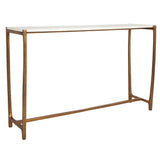 Affinity Marble Console Table - White / Gold by Uttermost - View 4