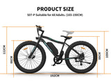 AOSTIRMOTOR 26" 500W Electric Bike Fat Tire P7 36V 12.5AH Removable Lithium Battery for Adults S07 - P | Home Elegance USA