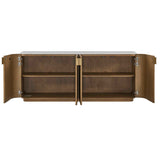 Arik 4 Door Walnut Cabinet Woodtone - Light Brown by Uttermost - View 6
