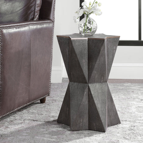 Capella Accent Table - Dark Gray by Uttermost - View 2