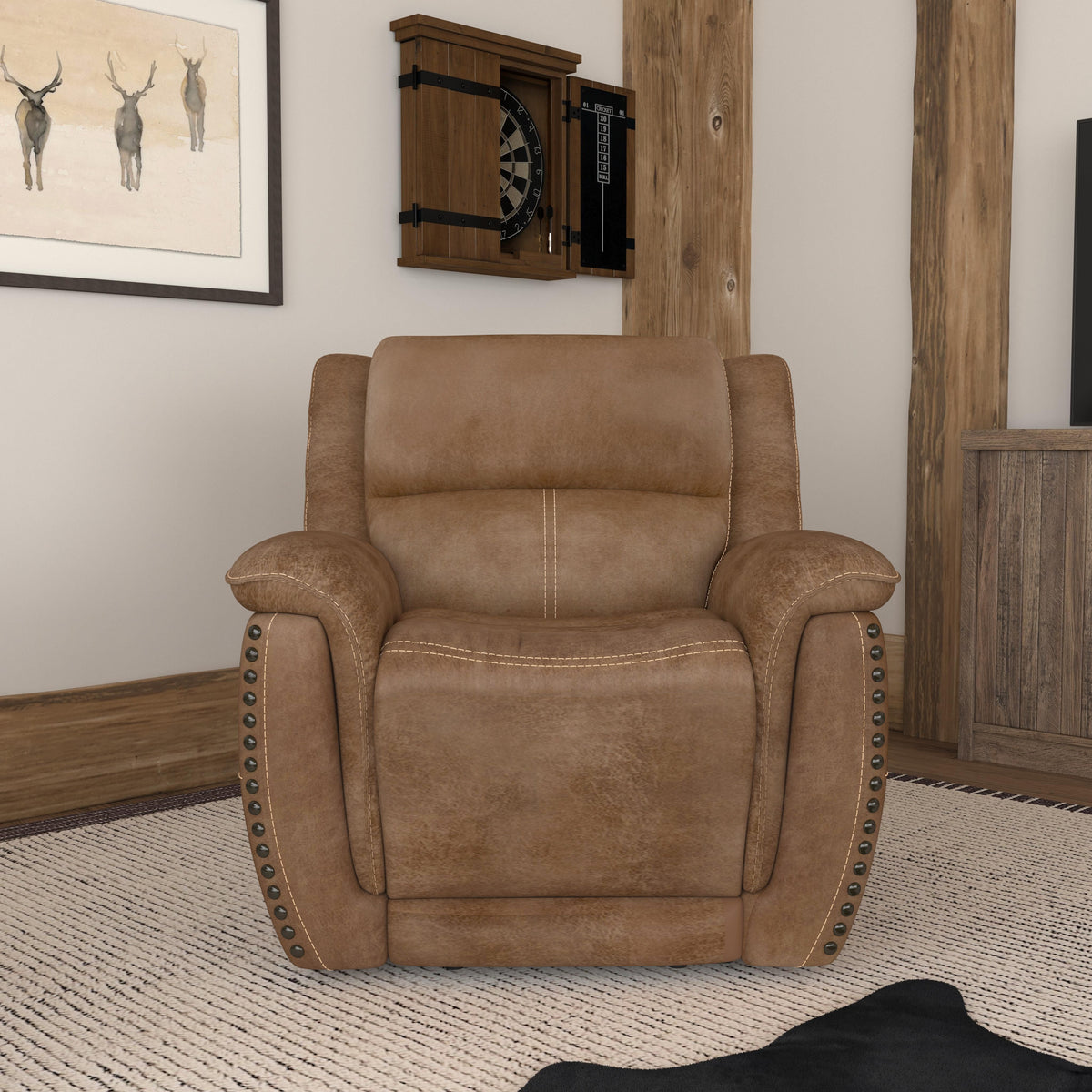 Beau Power Recliner With Power Headrest - Silt | Flexsteel