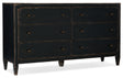 Ciao Bella 6-Drawer Dresser - Black by Hooker Furniture - View 1
